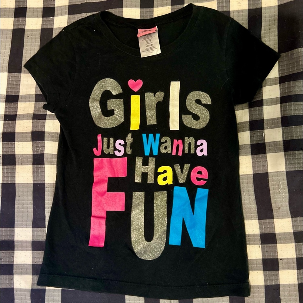 “girls just wanna have fun” baby tee 🥳